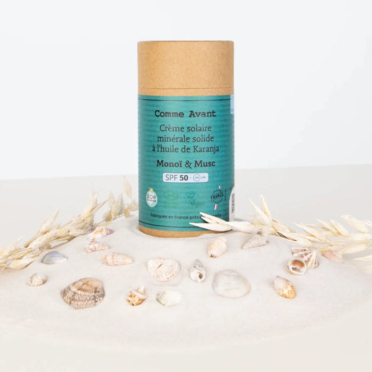Crème solaire SPF50 ~ Monoï & Musc - GreenBerry Comme Avant