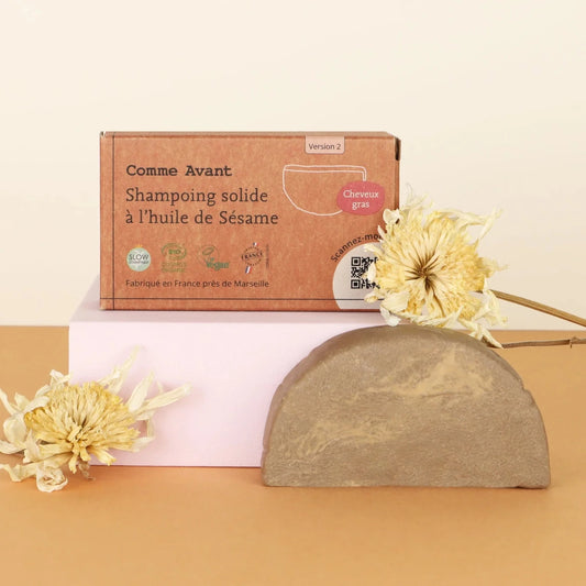 Shampoing solide ~ Cheveux gras - GreenBerry Comme Avant