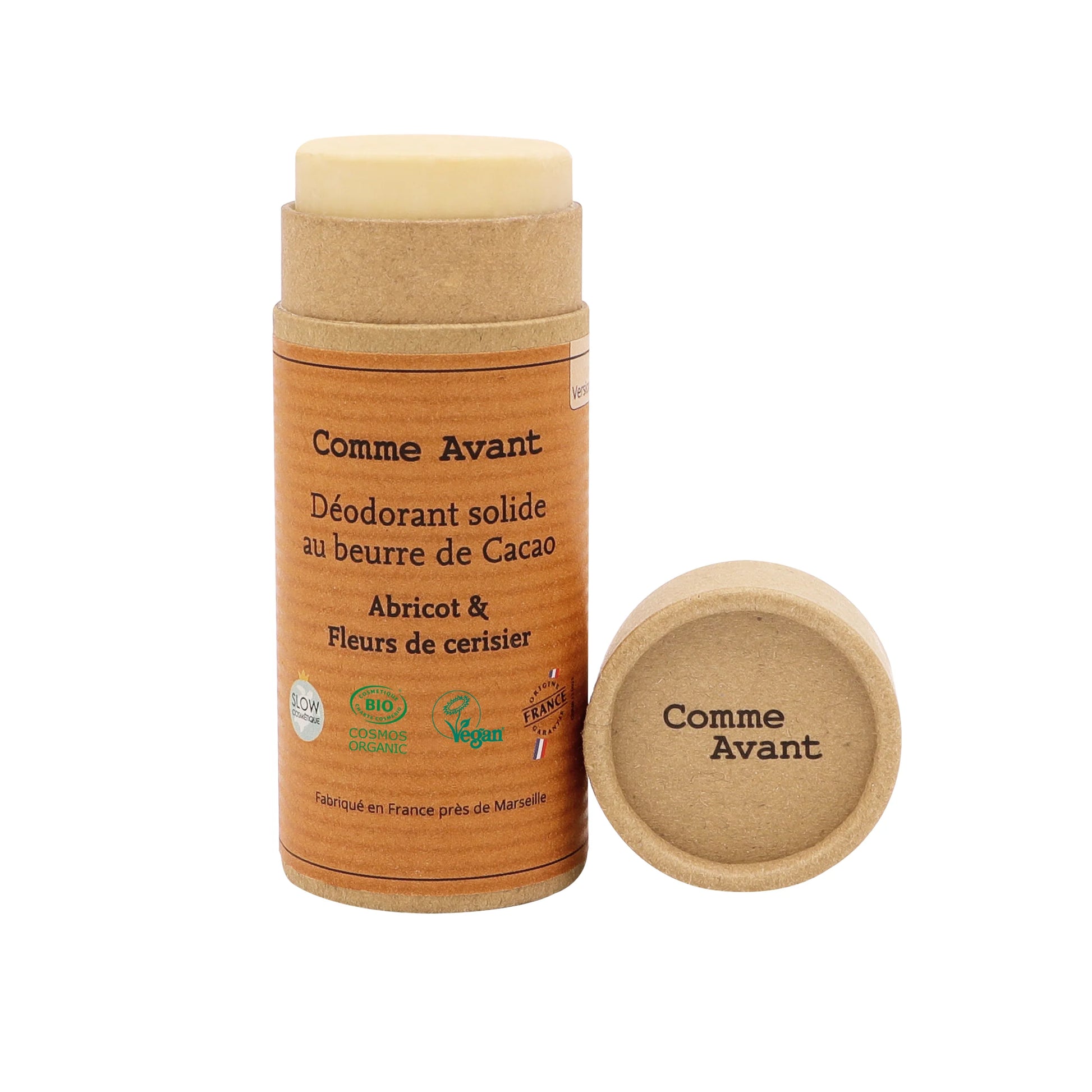 Déodorant naturel solide doux Comme Avant Abricot et fleurs de cerisier GreenBerry