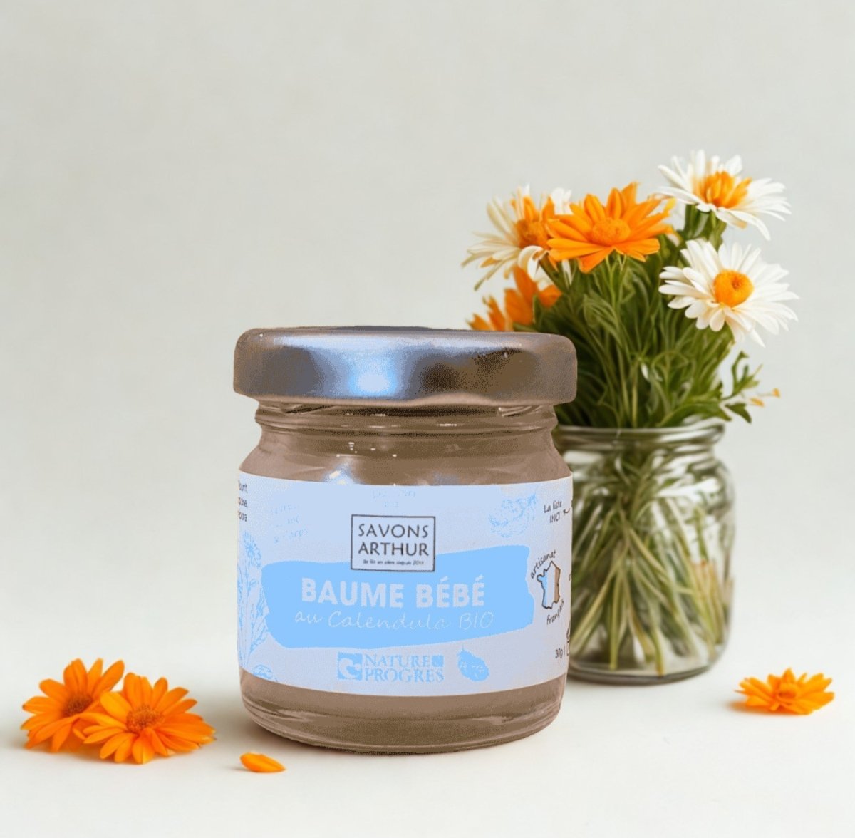 Baume Bébé&Famille ~ Calendula - GreenBerry Savons Arthur