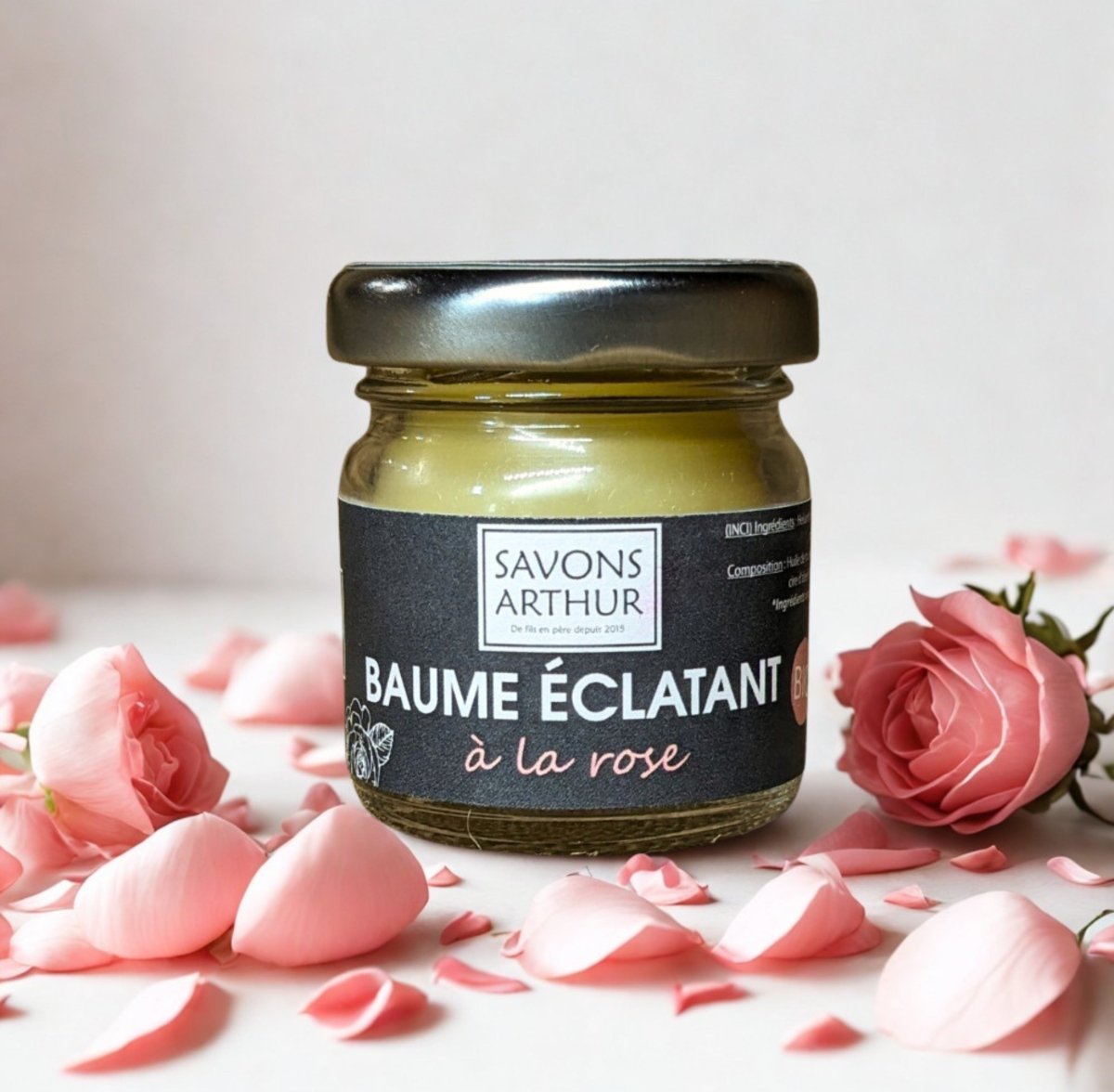 Baume éclat ~ Rose de Damas - GreenBerry Savons Arthur