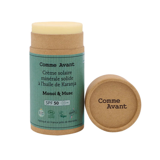 Crème solaire SPF50 ~ Monoï & Musc - GreenBerry Comme Avant