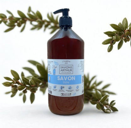 Savon liquide ~ Bébé&Famille ~ Huile d'Olive - GreenBerry Savons Arthur