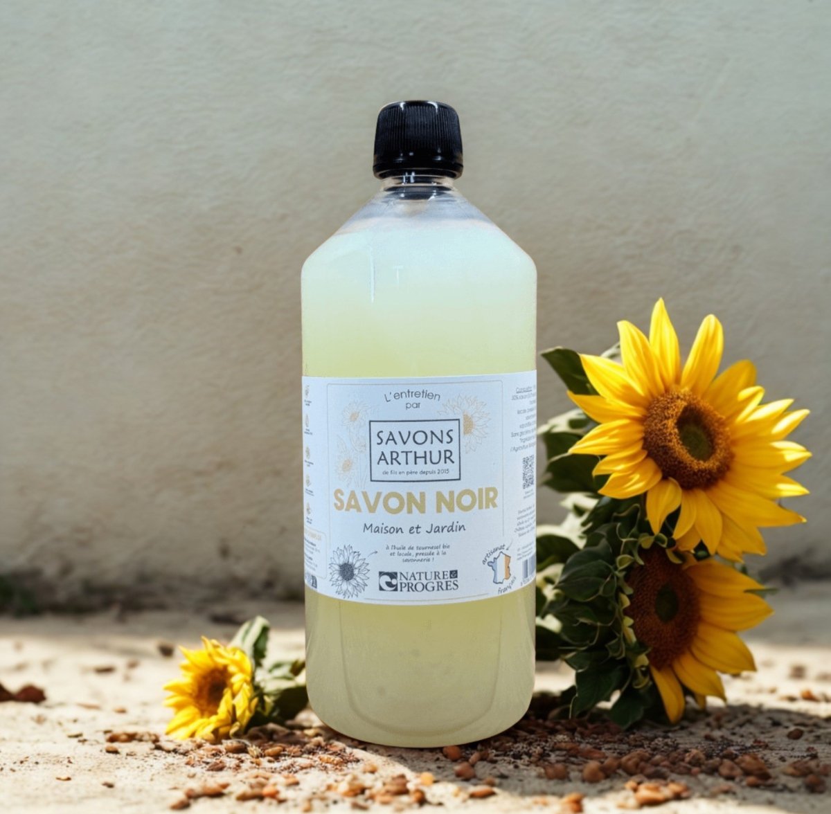 Savon Noir ~ Huile de tournesol BIO - GreenBerry Savons Arthur