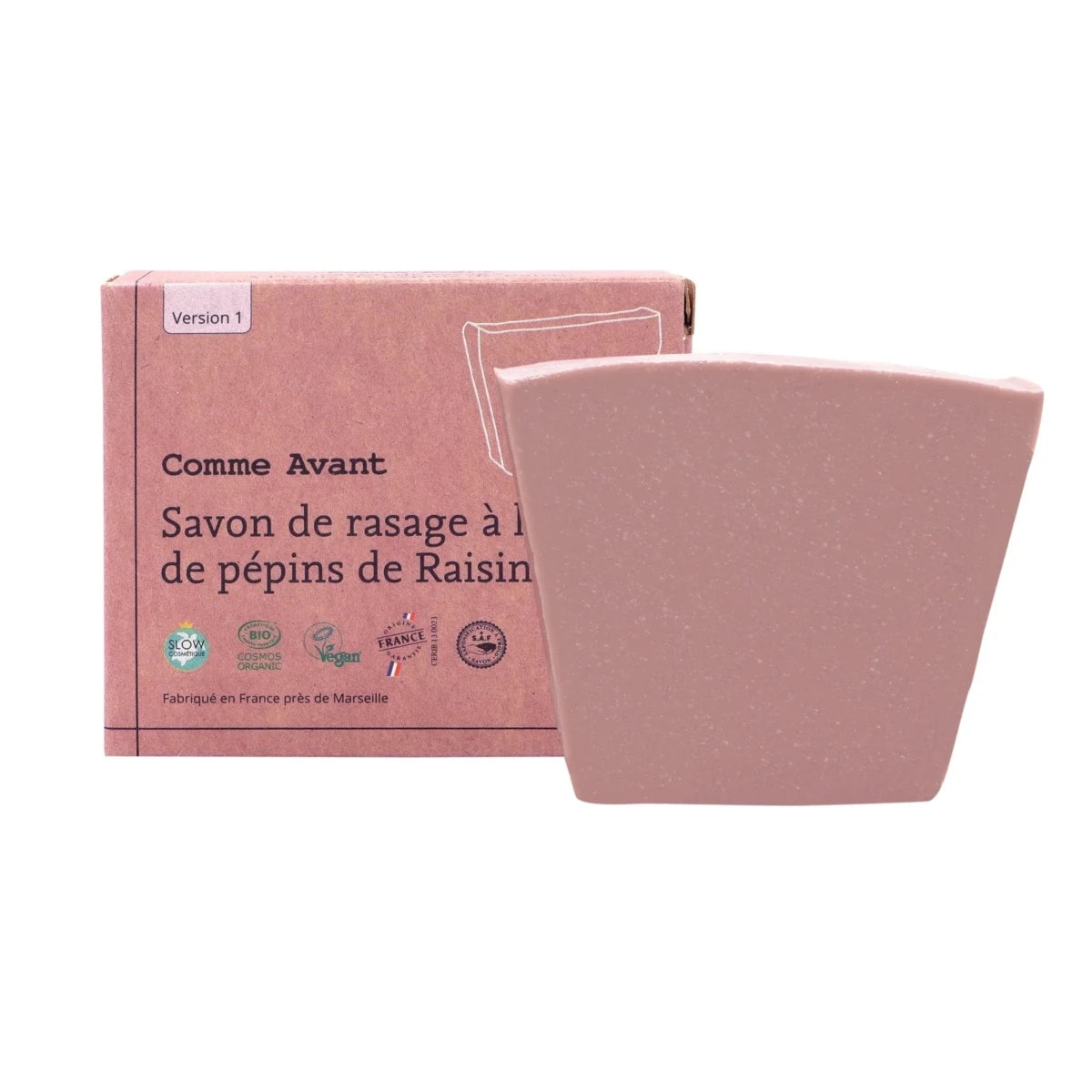 Savon rasage ~ Huile de pépins de raisin ~ Mixte - GreenBerry Comme Avant