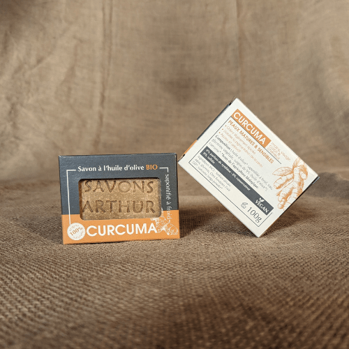 Savon & Shampoing ~ Curcuma ~ Peaux acnéiques, matures - GreenBerry Savons Arthur