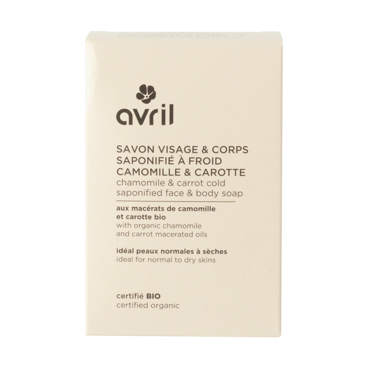 Savon Visage&Corps ~ Camomille&Carotte ~ Peaux sèches, sensibles - GreenBerry Avril
