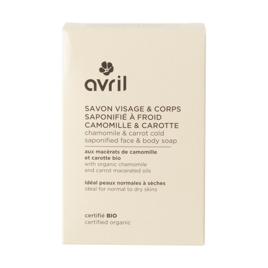 Savon Visage&Corps ~ Camomille&Carotte ~ Peaux sèches, sensibles - GreenBerry Avril