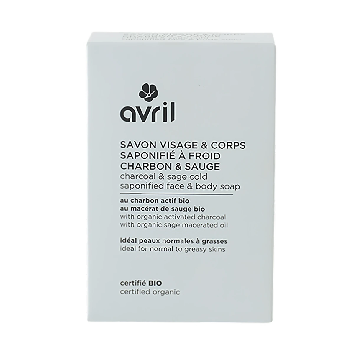 Savon Visage&Corps ~ Charbon&Sauge ~ Peaux mixtes à grasses - GreenBerry Avril