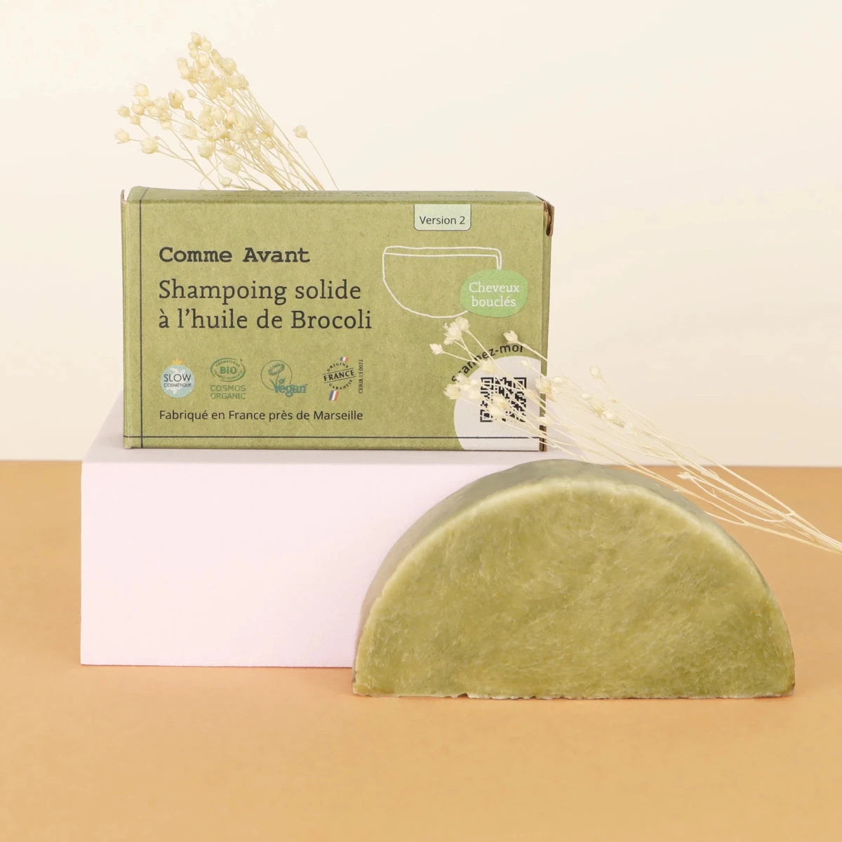 Shampoing solide ~ Cheveux colorés/bouclés - GreenBerry Comme Avant