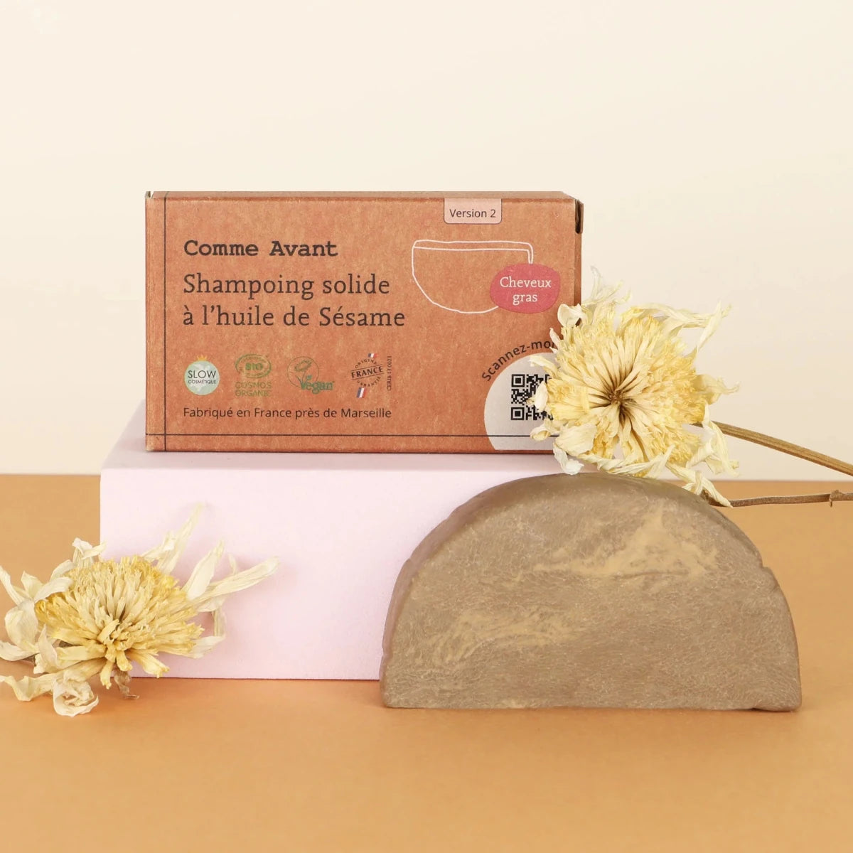 Shampoing solide ~ Cheveux gras - GreenBerry Comme Avant