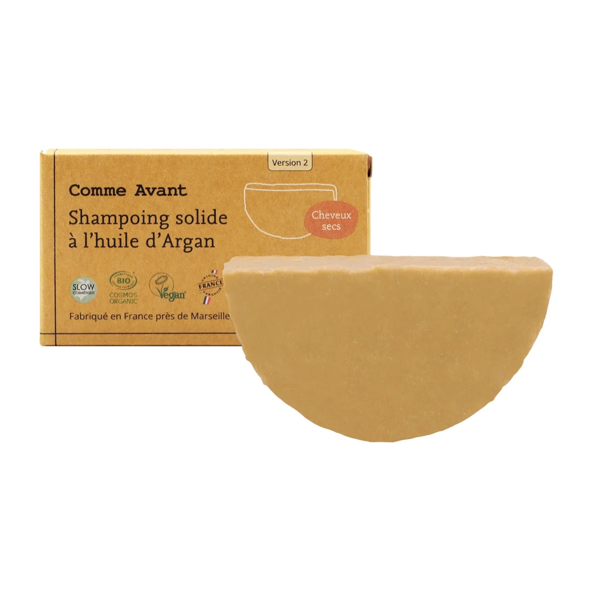 Shampoing solide ~ Huile d'Argan ~ Cheveux secs - GreenBerry Comme Avant